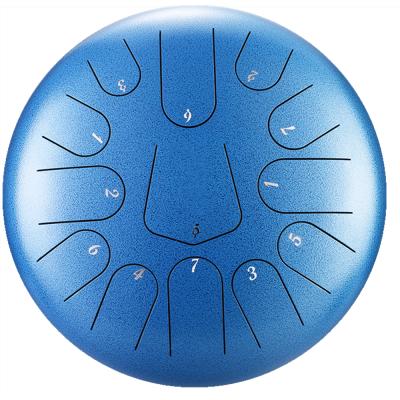 China 12 steel in the tongue steel drum with 13 notes, handpan drum, drum hangpan steel, for sale