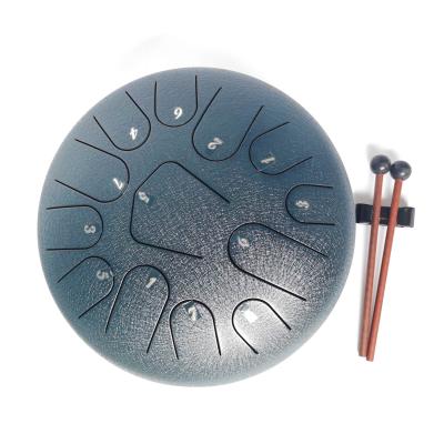 China Steel 12 Inch 13 Tone Tongue Drum Travel Bag with Drumstick Percussion Music Physiotherapy Camping, Tongue Steel Drum for sale