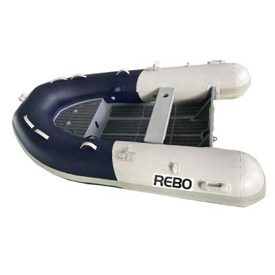 China Durable 9ft Deep Aluminum Hull Double V Rowing Inflatable Boat RHIB270 Hypalon / PVC For Sale for sale