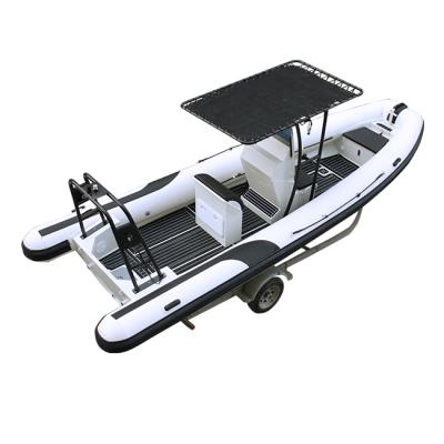 China Ultralight / Durable Aluminum Hull RIB 680 Hypalon Inflatable Boats Military Boats Patrol for sale