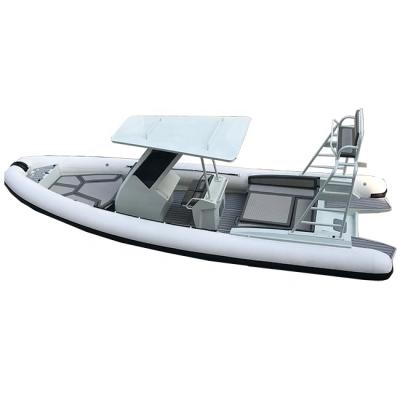 China Luxury Leisure Ultralight/Durable 28ft RHIB860 Aluminum Hypalon/PVC RIB Inflatable Boats With Sundeck for sale