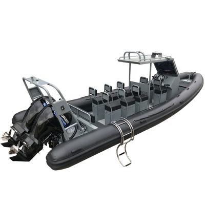 China Water Sports German 28.7ft RIB 860 Double Aluminum Rigid Hull Hypalon/PVC Inflatable Boat For Patrol for sale