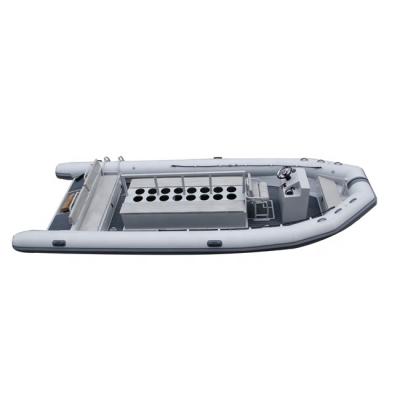 China Durable 25ft RIB760 Aluminum Hull Inflatable Boat Military Patrol 16Capacity Hypalon / PVC for sale