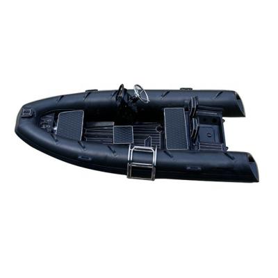 China Durable 12ft Hypalon / PVC Hull Aluminum Inflatable Boat RIB360 Rowing Fishing for sale