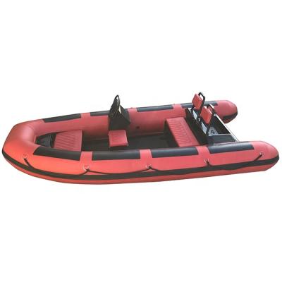 China Durable 13ft Double RIB390 Hull Aluminum Hull Inflatable Boat Hypalon/PVC Rowing Dinghy For Sale for sale