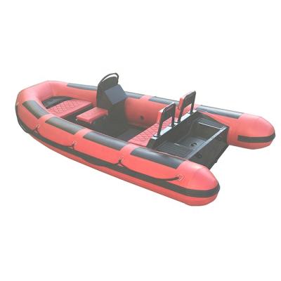 China Small Water Sports Boat CE 13ft Aluminum Hull DLRIB390 Hypalon/PVC Rigid Inflatable Boat For Fishing for sale