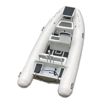 China Water Sports 13ft Aluminum RIB 390 Hull RIB PVC/Hypalon Inflatable Boats For Fishing for sale