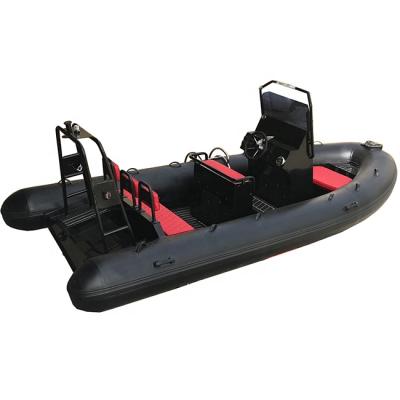 China Durable Aluminum Hull Inflatable Boat RIB500 Hypalon/PVC 10Capacity Rowing For Sale 17ft for sale