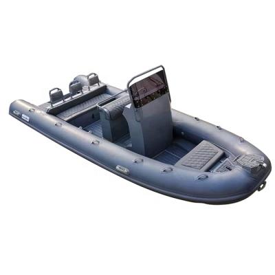 China High Quality Aluminum RIB 560 PVC/Hypalon Double Hull Inflatable Boats Center Console 19ft for sale