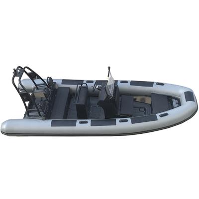 China Water Sports 19ft Aluminum Double Hull RIB 560 PVC/Hypalon Inflatable Boats For Sale for sale