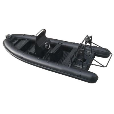 China Double V Water Sports RHIB 560 Hull Deep Aluminum RIB Hypalon /PVC Inflatable Boat For Sale for sale