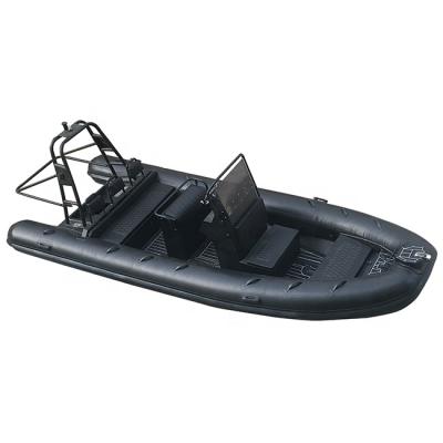 China Water Sports High Performance 19ft Deep Aluminum RIB 580 V Hull PVC/Hypalon Double Inflatable Boats for sale