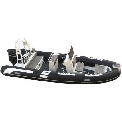 China High Quality Water Sports 20ft Aluminum RIB600 Double Deep V Hull PVC/Hypalon Fishing Inflatable Boats for sale