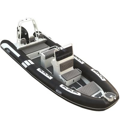 China Water Sports High Performance 20ft Aluminum Double Hull RIB600 V PVC/Hypalon Deep Inflatable Boats for sale