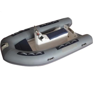 China Water Sports 11ft Deep RIB 330 Fiberglass Hull V-Shape CE PVC/Hypalon Inflatable Boat For Fishing for sale