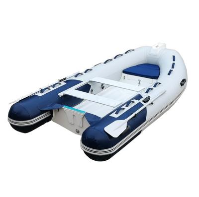 China Ultralight Inflatable Console / Durable 11ft Rib330 Orca Fiberglass RIB Boats With Jockey Seat Hypalon / PVC for sale