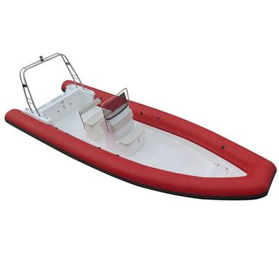 China Military Fiberglass/Orca/PVC Hull RIB 860 Water Sports High Speed ​​28.5ft Patrol Hypalon Luxury Inflatable Boat for sale