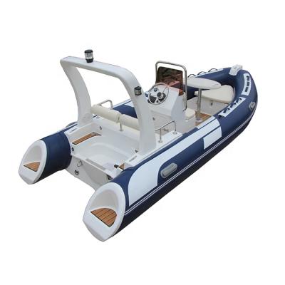 China Ultralight / Durable 16ft Rib480 Fiberglass Hull Hypalon / PVC Popular Deep V Inflatable Boats For Sale for sale