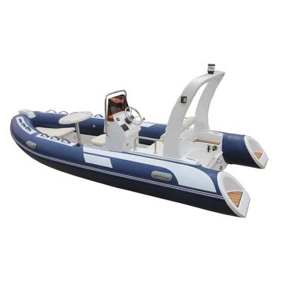 China Ultralight/Durable RIB480 16ft Hypalon/PVC Fiberglass Hull 6capacity High Speed ​​Fishing Boats for sale