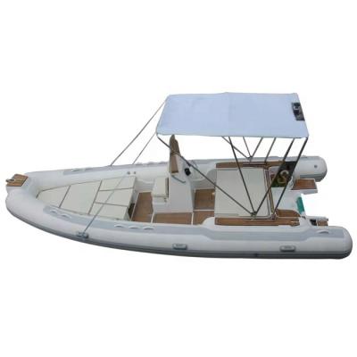 China Ultralight Deep V Fiberglass Hull 20ft Inflatable Rib600 Hypalon/PVC RIB Boat For Sale/Durable Orca for sale