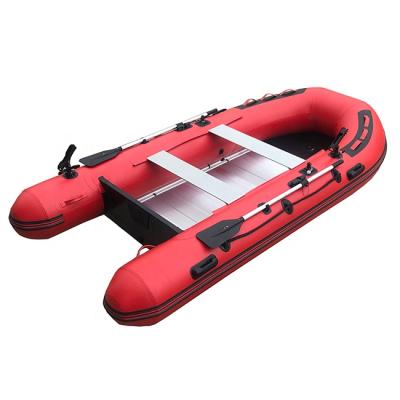 China PVC/Hypalonl 12ft Luxury Foldable Inflatable Boat Aluminum Floor 360cm Tender With 6Capacity for sale