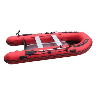 China Luxury Dinghy Rowing 12ft Foldable Inflatable Boat Aluminum Floor 360cm Hypalon Tender Orca With Zodiac 6Capacity for sale