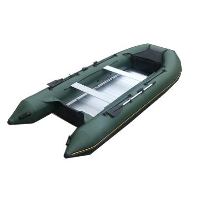 China 15ft Luxury Aluminum Floor PVC/Hypalon Boat Foldable Inflatable Rescue Boat 450cm for sale