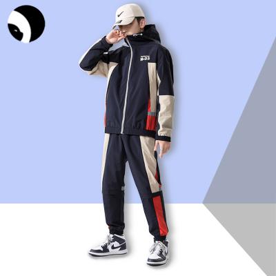 China Autumn Tracksuit Set Men's Two-Piece Spring Sweatsuit Clothing Breathable Hooded Jacket Pants Suit Sportswear for sale