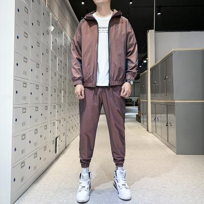 China Breathable Tracksuit Set Mens Clothing Set Mens Sweat Suits 2 Piece Jogger Set Sweatpants Jacket Jacket Baseball for sale