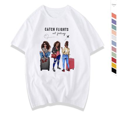 China Fashionable Women's Summer Colored Women's 100% Cotton Anti-Wrinkle T-shirt Displacement T-shirt Oversize T-shirt for sale