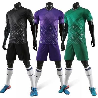 China Factory Custom Soccer Sports Wear Tracksuit Soccer Jersey Clothing Adult Men Comfortable Breathable Quick Dry Shirt Training Uniform Set for sale