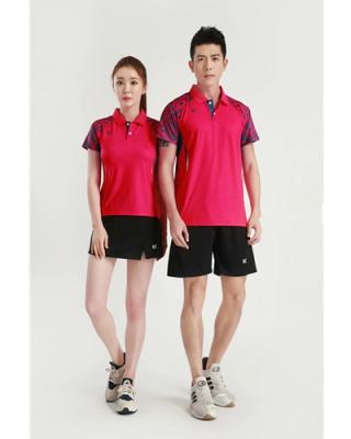 China Customized Breathable Quick Dry Unisex Ping Pong Clothes Outdoor Sports Breathable Shirt Suit Tennis Court Wear for sale