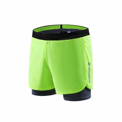 China Breathable Unisex 2 In 1 Summer Gym Shorts Women And Men Breathable Running Jogger Shorts for sale