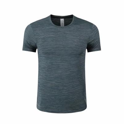 China New Men's Fitness Shirt Men's Sports Shirt Bodybuilding Gym Workout Short Sleeve T-shirt Male Breathable Quick Dry Clothing for sale