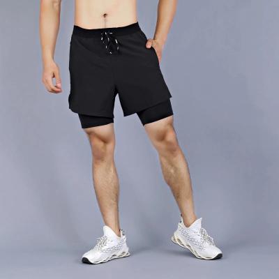 China Wholesale High Quality Men Breathable 2 In 1 Running Short Mens Gym Shorts Quick Dry Workout Shorts for sale