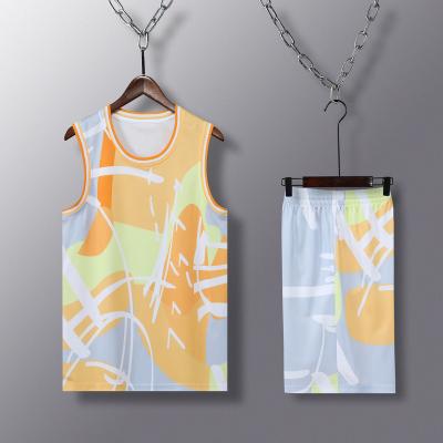 China Antibacterial Sports Leisure Breathable Quick Dry Fashionable Gorgeous Sublimation Printing Customized Men's and Women's Basketball Suit for sale