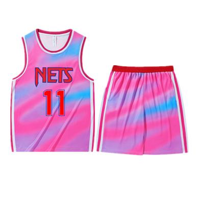 China Antibacterial Breathable Quick-Drying Comfortable Uniforms Tops Set Mens Basketball Jersey Set for sale