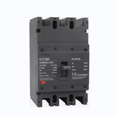 China For ETEK EKM1-63DCSolar MCCB 500V 1000V 1500V High Current Solar Panel Array DC Circuit Breaker 150A 200A 300A 600A Photovoltaic Isolator Prot for sale