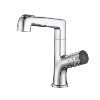 China Touchless Sense Faucets Stainless Steel Zinc Alloy Automatic Touchless Control Pull Down Kitchen Faucet Sensor Faucet for sale