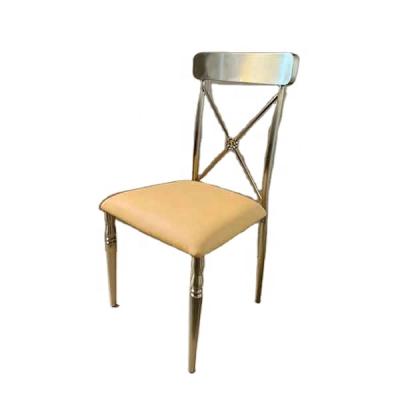 China B8227 Contemporary Brass Dining Chair For Restaurant Chair Furniture for sale