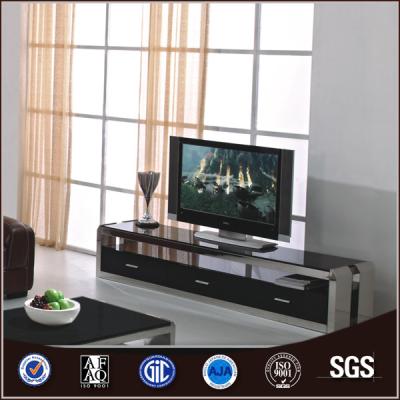 China High Quality TV Stand Tempered Glass MDF TV Stand On Sale CT8025 for sale