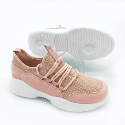 China Light Weight Hot Sale Women's Sports Fly Weaving Shoes Comfortable Lady Sneakers Casual Lady Shoes for sale