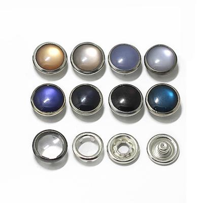 China OEM Garment Accessories Dry Cleaning Metal 5 Ring Snap Button Snap Button Metal Baby Snap Snap Button Fork Zinc Alloy 8 Mm for sale