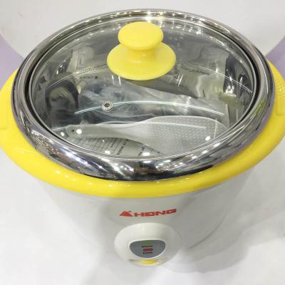 China Household OEM Stainless Steel Inner Pot 500W 1.5L Drum Electric Rice Cooker for sale