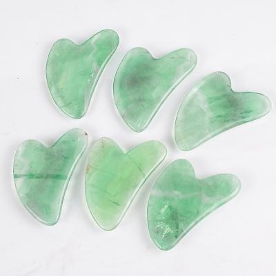 China 100% Natural Eco-friendly Crystal Jade Gua White Jade Roller Stone Face Massage Tool for sale