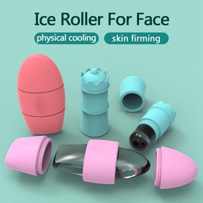 China Eco-friendly Ice Roller Face Eyes Beauty Facial Ice Mold Skin Care Tools Silicone Ice Face Mold for sale