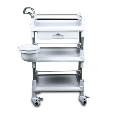 China Contemporary Whole Sale Salon Trolley Instrument Trolley New Product Beauty Salon Trolley Wooden Stand for sale