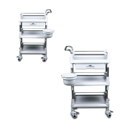 China Contemporary Useful Multifunctional Medical Trolley Stand Machine Beauty Trolley Acrylic Trolley Trolley for Treatment Instrument for sale