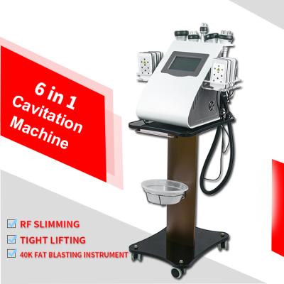 China Professional Portable Weight Loss Cavitation RF Vacuum Slimming Beauty Device Facial Ultrasonic Liposuction Machine for sale