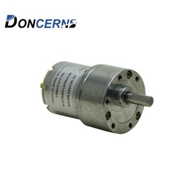 China Waterproof RG-37 DC Electric Motor with Customized Gears for Robot Water AGV System Driving Solution for Machine for sale